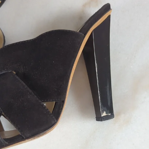 Jimmy Choo Suede Slides Size 8 - Picture 3 of 13